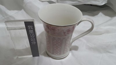 【小小臻藏_收藏】日本名瓷NARUMI_玫瑰花紋描金骨瓷茶杯