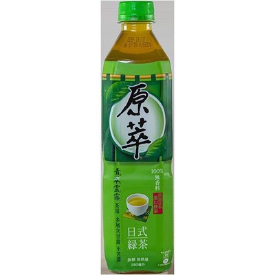 原萃日式綠茶 1箱580mlX24瓶 特價430元 每瓶平均單價17.91元