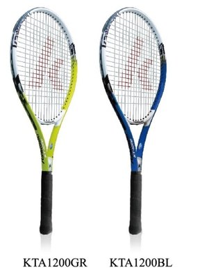 宏海體育 網球拍 KAWASAKI 網球拍 KTA1200 鋁合金網球拍 輕量化鋁合金設計輕量化 彈性極佳 (1支裝)