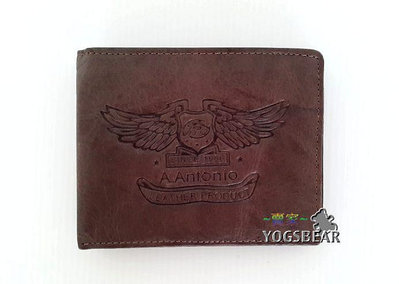 【YOGSBEAR】J 男女適用 A.Antonio  短夾 皮夾 皮包 零錢包 拉鍊包 二折短夾 E322