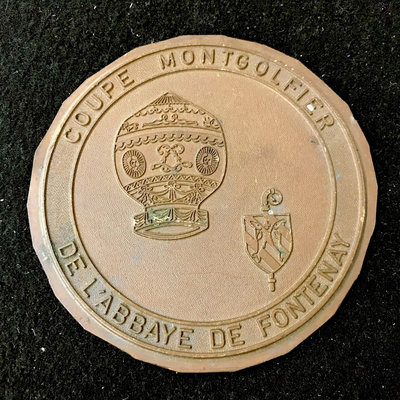 外國錢幣 收藏錢 法國豐特萊修道院紀念銅章 大銅章 紀念章 80到90年代紀念8245