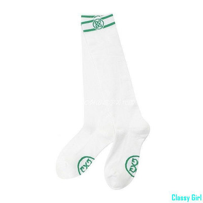草莓商店新款高爾夫球襪女士長筒襪不過膝golf襪子女棒球襪運動襪子棉襪