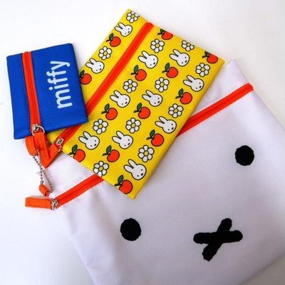 ˙ＴＯＭＡＴＯ生活雜鋪˙日本進口雜貨人氣北歐風Miffy米菲兔大中小包內萬用袋收納袋3件組(預購)