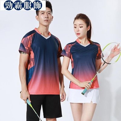 羽毛球服女短袖速乾網球服男士運動服乒乓球服-勁霸服飾