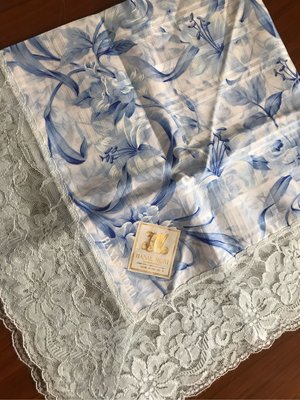 日本手帕  擦手巾 Hanae Mori 森英惠 no. 49-15 58cm 大蕾絲手帕