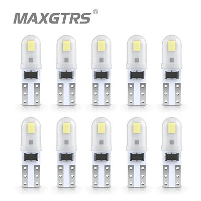 Maxgtrs T5 74 W1.2W W3W 超亮 LED 燈泡自動楔形儀表儀表板燈汽車警告指示燈儀表燈組(10 件/