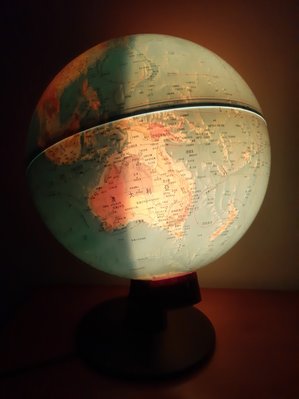 發光日夜四季地球儀 12吋 中文版三合一 迪貿國際 球型地圖