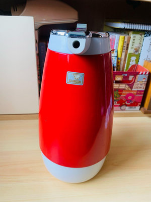 日本昭和時期 象印 SPR-1000 保溫瓶 真空熱水瓶 紅色 1.0L  (日本製) 約28X15X15