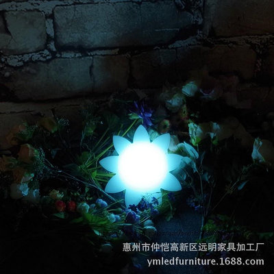 惠州遠明促銷七彩led墻壁燈幼兒圓裝飾燈酒店景觀裝飾發光太陽花