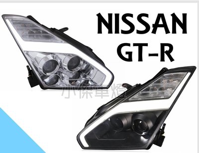 小傑車燈精品--新品 NISSAN GTR GT-R R35 閃電款 R8 魚眼 大燈 頭燈 一組27000