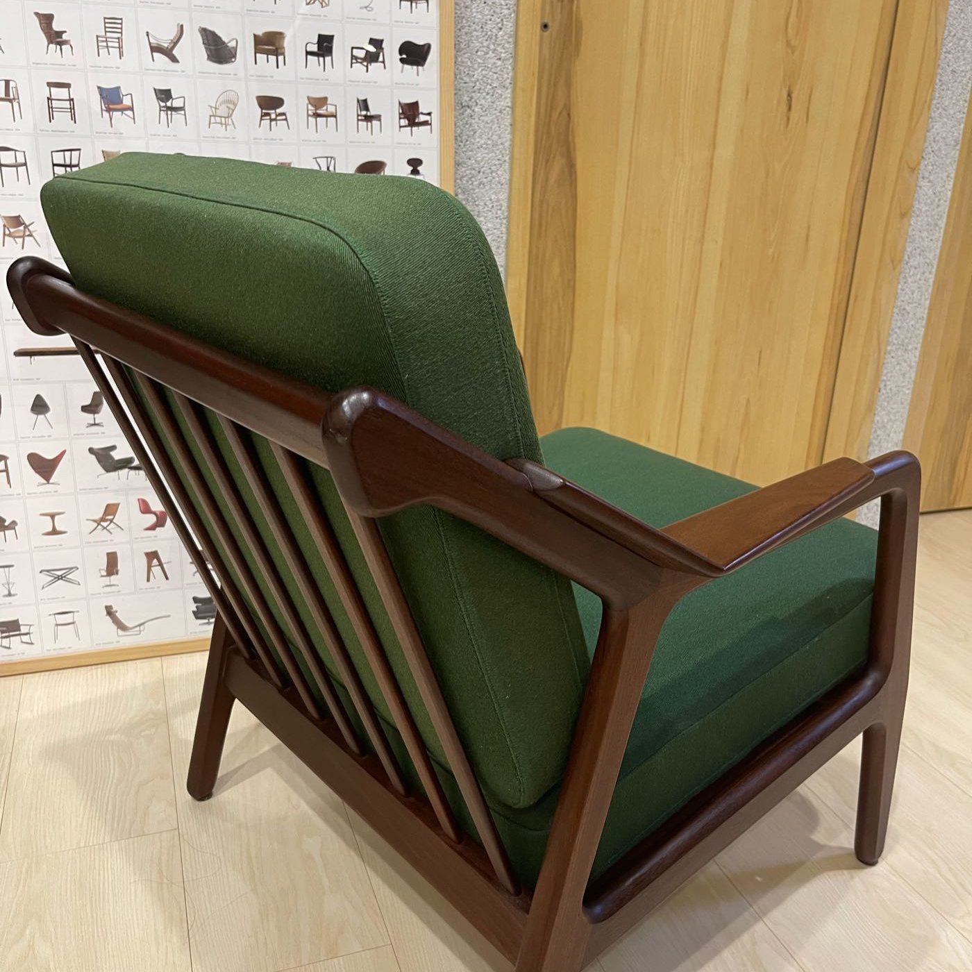 丹麥家具單人扶手沙發H.Brockmann Petersen teak easy chair 品相佳