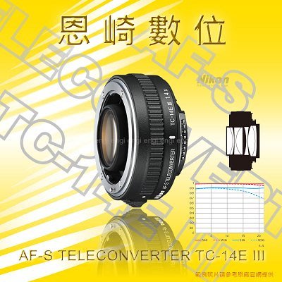 恩崎科技 │預購│ Nikon AF-S TELECONVERTER TC-14E III 遠攝 增距鏡