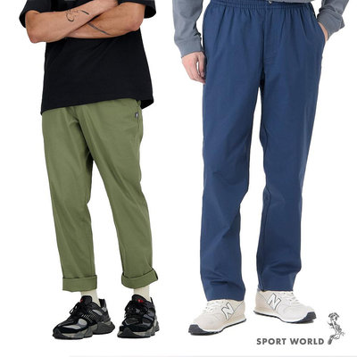 New Balance 長褲 男裝 拉鍊口袋 綠/藍【運動世界】AMP41575DEK/AMP41575NNY