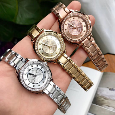 DanDan代購 美國正品 COACH 三色可選 精美漂亮 石英手錶 氣質女款 附代購憑證