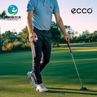 全館免運 ECCO愛步高爾夫球鞋運動鞋男22板鞋C4低幫小白鞋高爾夫健步130404 可開發票