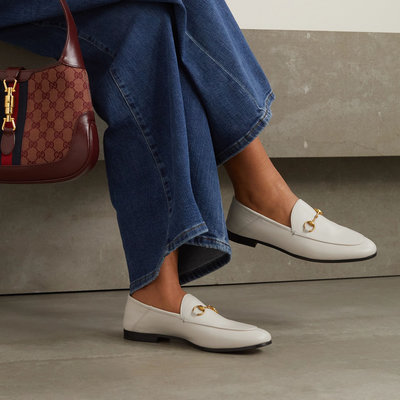CC Collection 代購 Gucci Brixton 經典白色兩穿踩腳樂福鞋