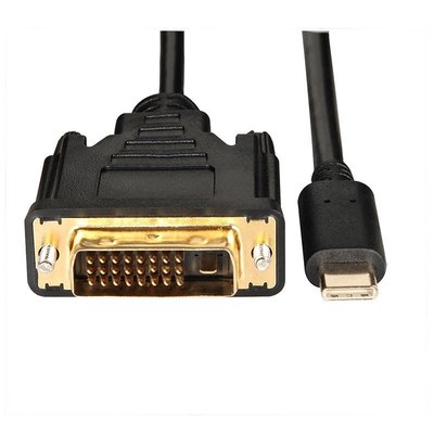 希希之家Usb Type C 轉 DVi 電纜 4K 30Hz 1.8M USB C 至 DVi-D 24 + 1 適配器