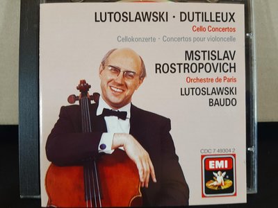 Rostropovich,Baudo,Lutoslawski,Dutilleux-Cell.c,羅斯卓波維契，巴多，魯托史拉夫斯基，杜迪雷克斯-大提琴協奏曲。