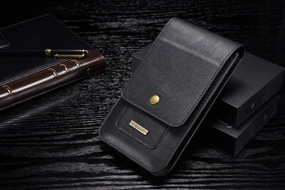 GMO 2免運小米紅米 Note 11S Note 11 Pro 真皮翻蓋雙層腰包掛包 黑色手機保護套錢包情侶包