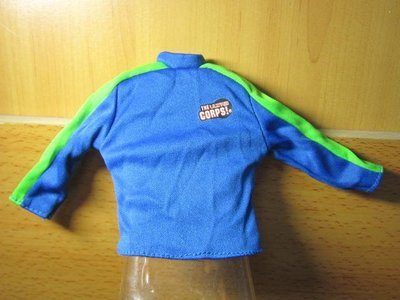 RJ2休閒部門 三鐵運動風1/6藍綠雙色彈性長袖T恤一件(腰後有口袋) mini模型 特價