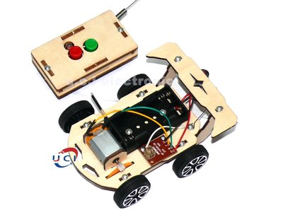 【UCI電子】(Y-2) DIY 遙控賽車電動小汽車手工 diy製作發明材料包  拼裝兒童玩具 遙控車