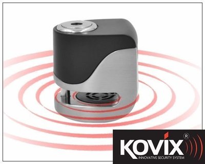 KOVIX官方直營店 新款 KOVIX KS6 不鏽鋼色 送雙好禮 警報碟煞鎖 機車鎖 機車大鎖