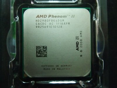 【含稅】AMD Phenom II X4 980 3.7G C3 頂級四核 HDZ980FBK4DGM 正式CPU一年保