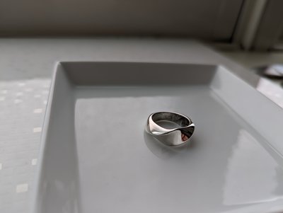 GEORG JENSEN 喬治傑生 HaH 銀戒 歐圍52 免郵