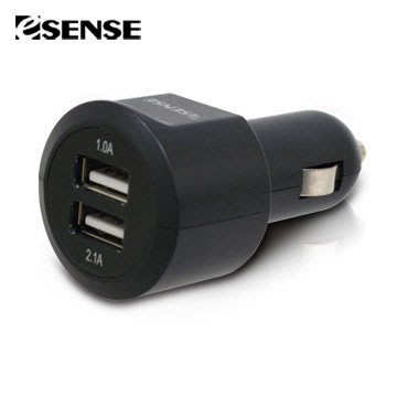 eSENSE 車用 3.1 安培雙 USB 快速充電器 酷炫黑 聖誕 耶誕 跨年 交換禮物
