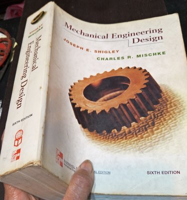 《Mechanical Engineering Design》ISBN:0071181865│McGraw-Hill│S