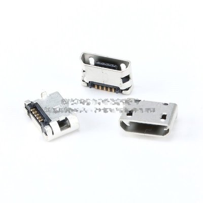 全銅 Micro 5P插座 插腳無卷邊 MK5P 前插後貼 麥克USB母座 編帶 W2-1 [296962]