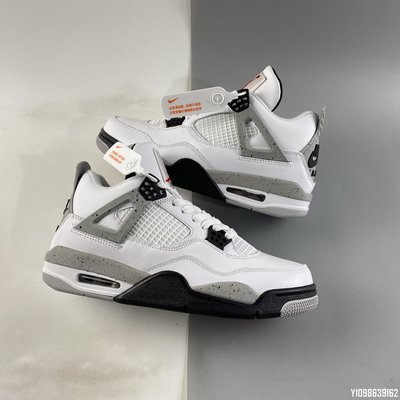 Air Jordan 4 White Cement AJ4 白水泥 黑白 氣墊 籃球鞋 840606-192 40-46