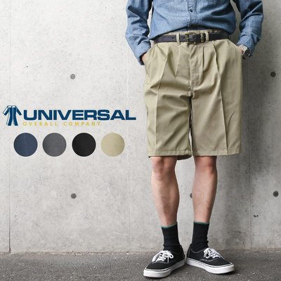 TSU 日本代購 UNIVERSAL OVERALL COMPANY 537 PT34 百褶前短褲