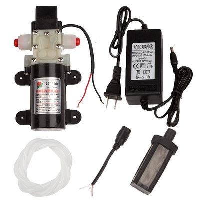 普蘭迪微型隔膜泵自吸12v直流小水泵迷你抽水機循環泵小型抽水泵