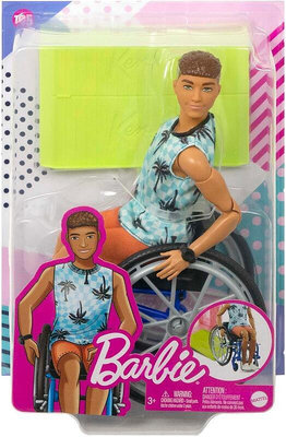Ken &amp; Barbie #HJT59_ 創意時尚系列芭比娃娃 _ 2023 時尚達人 - 195號 18關 輪椅肯尼