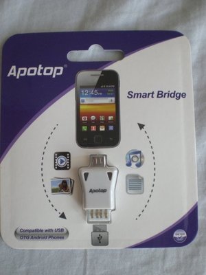 105年股東會紀念品 ~ Apotop Smart Bridge USB OTG 迷你轉接頭 支援OTG 安卓手機