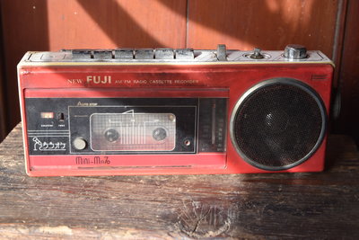 早期 手提音響 NEW FUJI 日本製 錄音機/收音機/卡帶 [裝飾品]