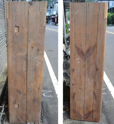 【123木頭人】香杉超重超厚老風化木板桌板一件02