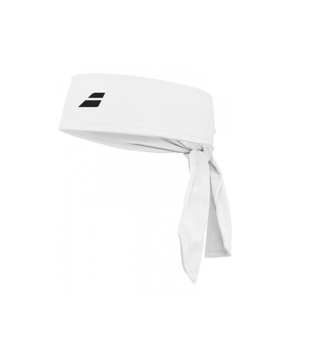 【曼森體育】Babolat Tie Headband 運動 頭巾 白色 黑色 吸汗 頭帶