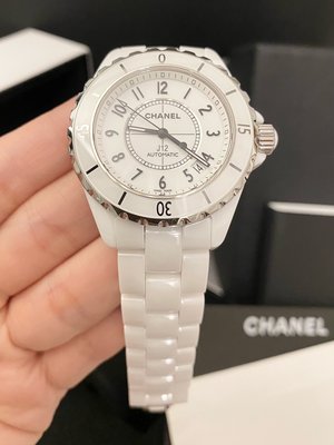 保證專櫃真品‼️附保證卡、保固‼️95成新 38mm 機械錶 Chanel 香奈兒 J12 陶瓷錶