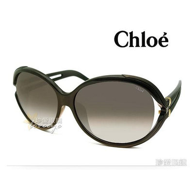 CHLOE 克羅埃 亞洲版時尚太陽眼鏡 CE674SA 001 黑框漸層灰鏡片 公司貨正品 # CE674