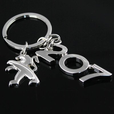 PEUGEOT 207 標緻 金屬鑰匙圈 + 小獅徽 高品質專用款