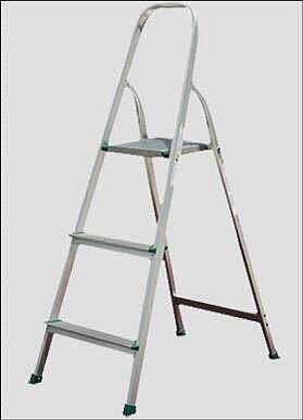 【優質五金】家用鋁扶梯 豪華鋁梯 好收納 家用安全梯 荷重100kg 三階賣場