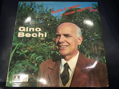 開心唱片 (GINO BECHI / RECITAL DI ROMANZE) 二手 黑膠唱片 DD222