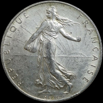 【二手】 法國 播種 2法郎 1917年 UNC1973 外國錢幣 硬幣 錢幣【奇摩收藏】