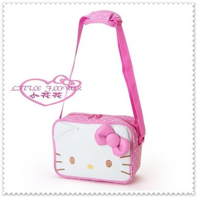 ♥小花花日本精品♥ Hello Kitty 造型斜背包  兒童肩背包 相機包 粉色貓臉42120308