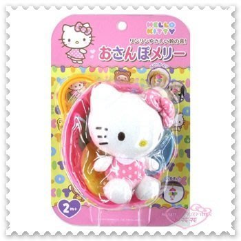 ♥小公主日本精品♥ Hello Kitty 雨傘造型 手推車 掛勾玩具 兒童玩具 安全玩具 附掛勾 50030101