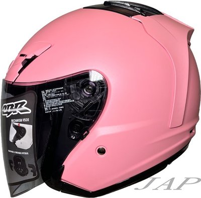 《JAP》CBR S60素色 消光櫻花粉 R帽 內襯全可拆洗 半罩 安全帽 超透氣孔
