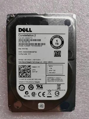 Dell/原裝2.5寸硬碟  9RZ168-136 ST91000640NS SATA 1TB  7.2K