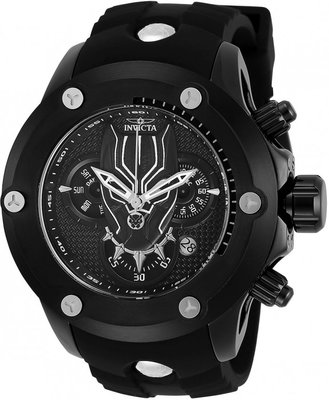 《大男人》MARVEL漫威限量款Invicta #8608黑帶黑豹瑞士大錶徑50MM個性潛水錶，非常稀有(本賣場全現貨)